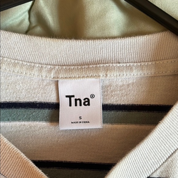 TNA Black and White Striped Long Sleeve Top - Picture 2 of 2